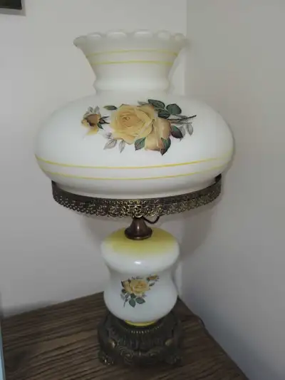 Antique Victorian Lamp produced in mid 20 century. Both top and bottom lights work. Live in Newmarke...