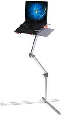 Koolertron Silver Aluminum Nottable Laptop Adjustable Stand