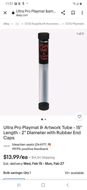 Ultra pro play may mat & art work tube 15 inches in Other in Markham / York Region - Image 4