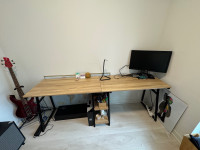 Desk for Two Person with Storage Double Workstation Lar