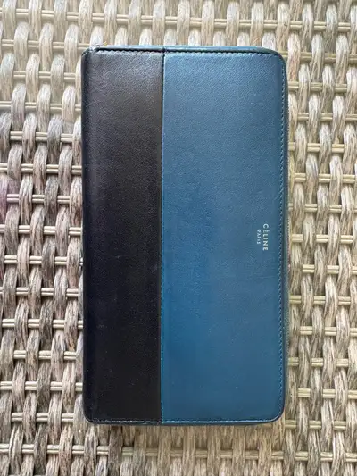 Celine long zip leather wallet, View more