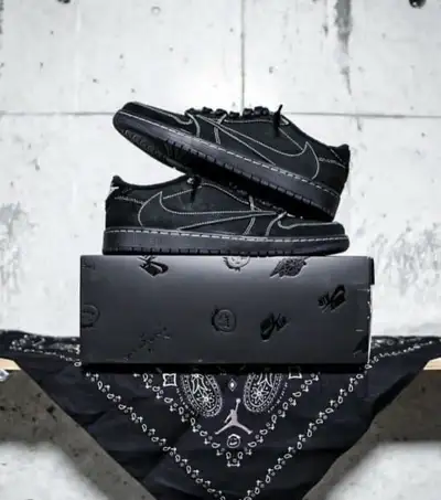 Jordan 1 Retro Low SP Travis Scott Black Phantom , View more