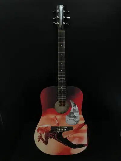 Taylor Swift signed acoustic guitar, View more