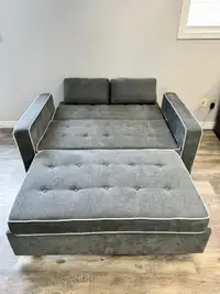 New Stylish Grey Fabric Sactional Sleeper Sofa In Huge Sale
