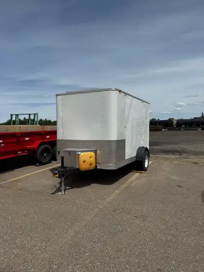 Nice used enclosed trailer / over night camper Insulated Diesel heater system Solar panel , charger...