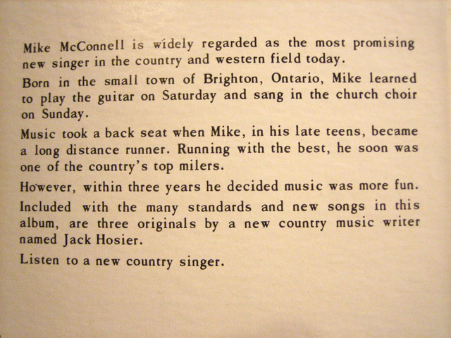 THE MIKE McCONNELL COUNTRY ALBUM LP VINYL RECORD in Arts & Collectibles in London - Image 4
