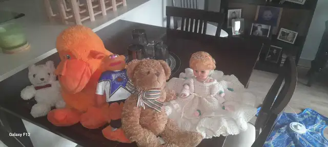 Assorted Children's Books Stuffed Animals and Doll