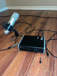 Tascam mic and equipment