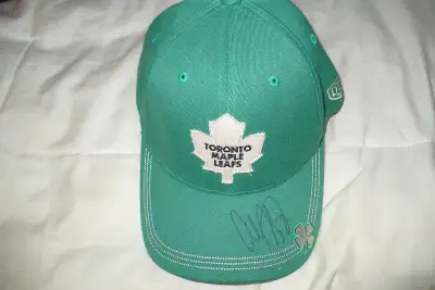 colby armstrong signed toronto maple leafs st. pat's cap, flex fit old time hockey brand