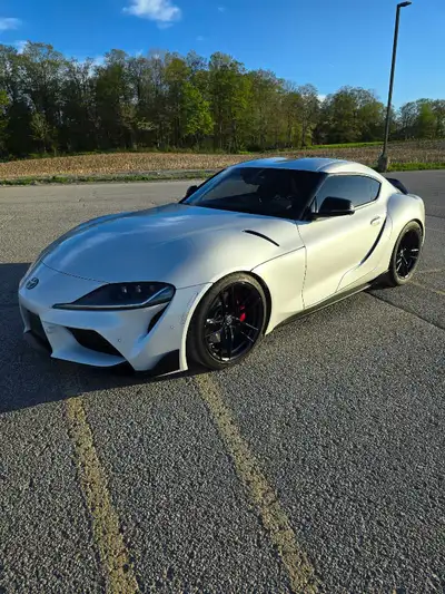 Toyota Supra Tastefully modified by Eurocharged in Toronto. New tires. Beautiful white paint with fa...