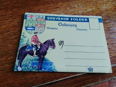 Souvenir POSTCARD Folder COBOURG Ontario Canada, View more