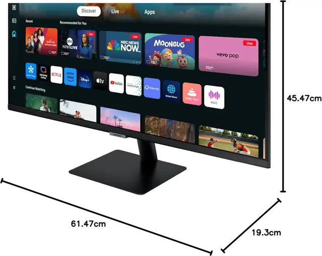 SAMSUNG® 27” M5 FHD Smart Monitor | Model: LS27DM500ENXGO62863258790018121
