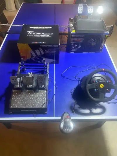 Racing sim ad Selling my complete Thrustmaster T300 Racing rig. This is a great setup that easily ou...