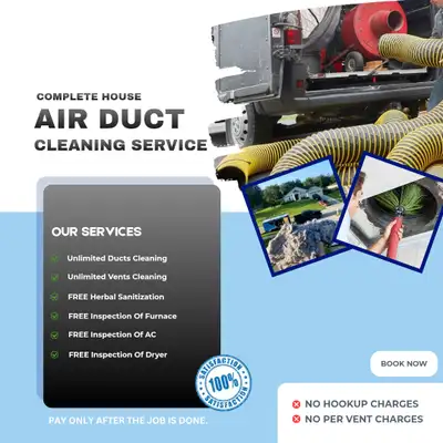 Truck Mounted Duct Cleaning - $149, View more