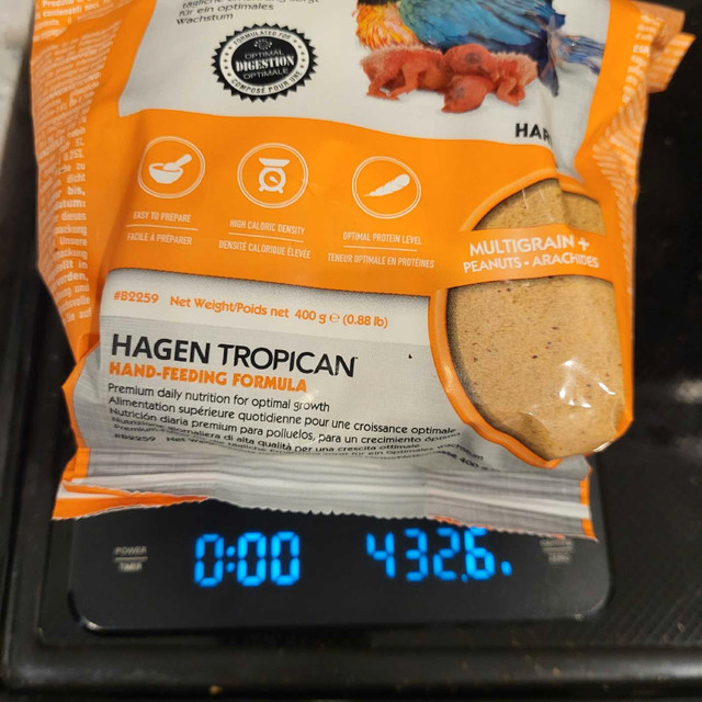 Hagen Tropican Hand feeding Formula in Accessories in City of Toronto - Image 2
