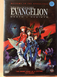 NEON GENESIS EVANGELION -DEATH & REBIRTH. DVD. MANGA, ANIME,RARE