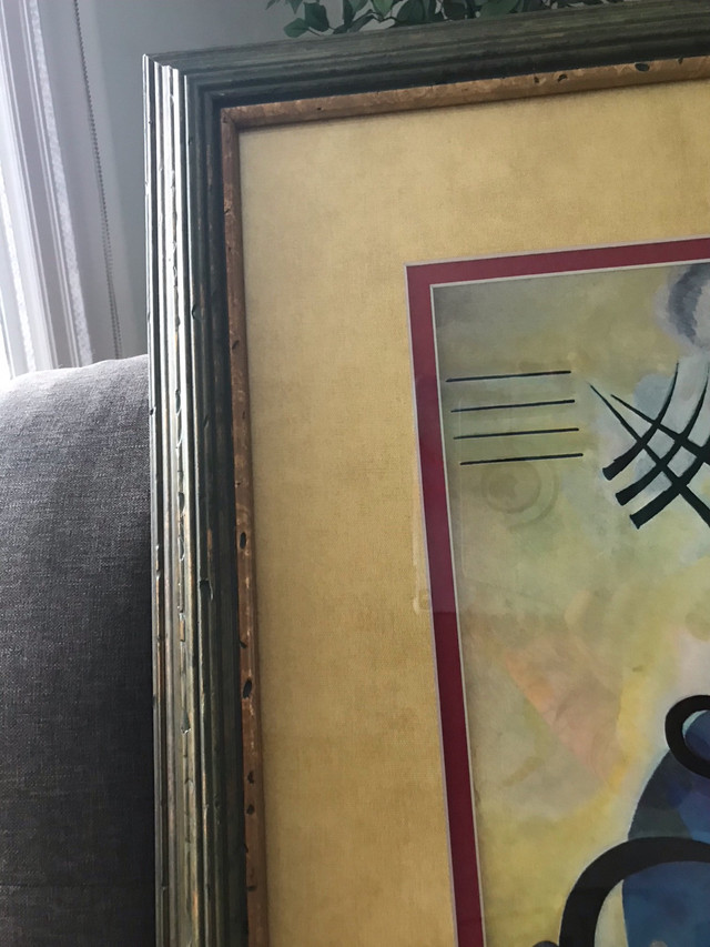 Large MODERN ABSTRACT Art Print by MIRO, 42” x 29”, VG Cond in Arts & Collectibles in Edmonton - Image 3