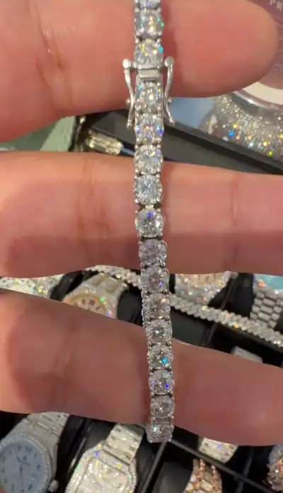 VVS1 D Clarity Moissanite Dm wristworthco on instagram to start your order