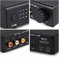 SMSL Audio M3 USB Powered Headphone DAC Amp - Black