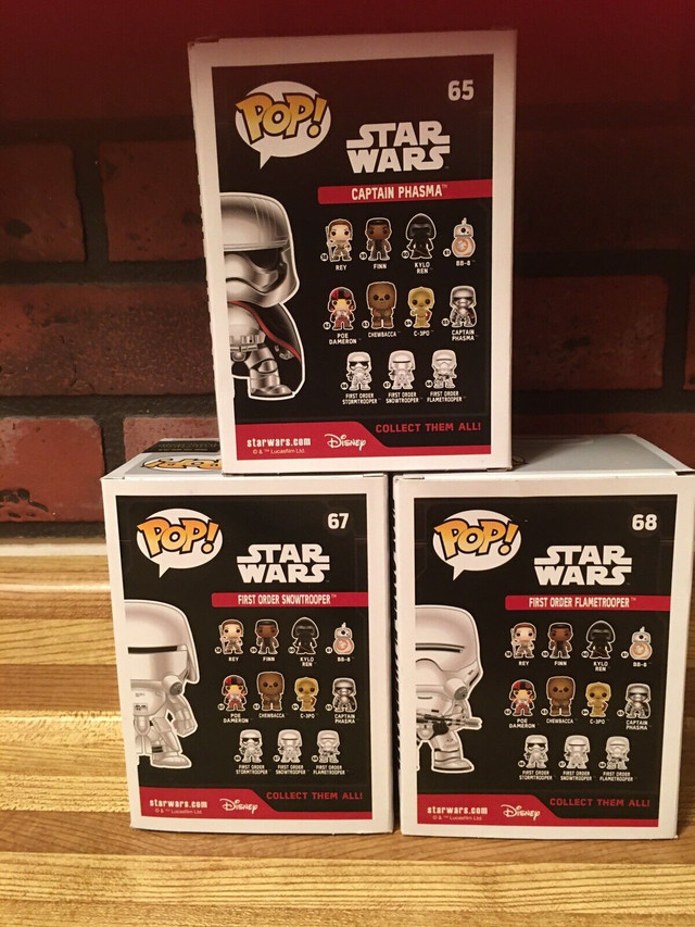 TOY FUNKO POPs STAR WARS-$25.00 each in Toys & Games in City of Toronto - Image 2