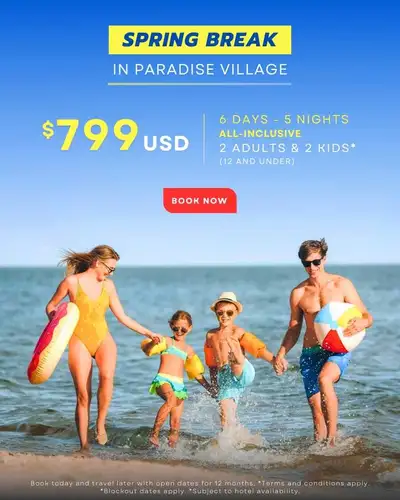 Mexico All Inclusive Package: 6 days @ Paradise Village, View more