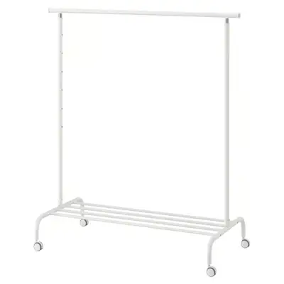 2 Sets of Ikea Rigga Rolling Clothes Racks in Beauty Shape, View more