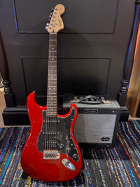 Squier Stratocaster with Amp