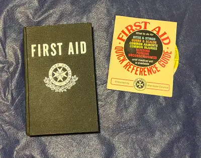 This is a vintage St. John Ambulance First Aid Handbook, published in 1968. It's a First Canadian Ed...