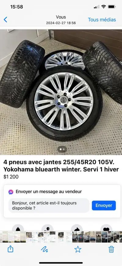4 jantes RSSW servis 1 hiver. Achetés à 1200$ et jamais utilisés. Il ne reste que les jantes.