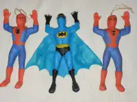 vintage toy figurines (batman and robin)