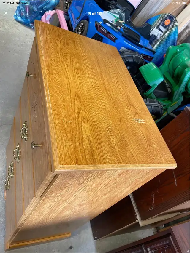 2 Piece Vintage Matching Furniture With Mirror Strong & Sturdy  in Dressers & Wardrobes in Oshawa / Durham Region - Image 6