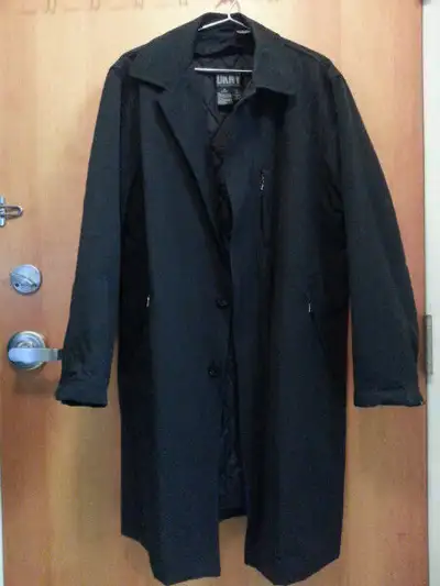 Authentic DKNY Men's Black trench coat medium size, View more