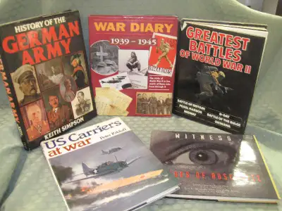 HUGE ASSORTMENT OF WWII &amp; HISTORY BOOKS, View more