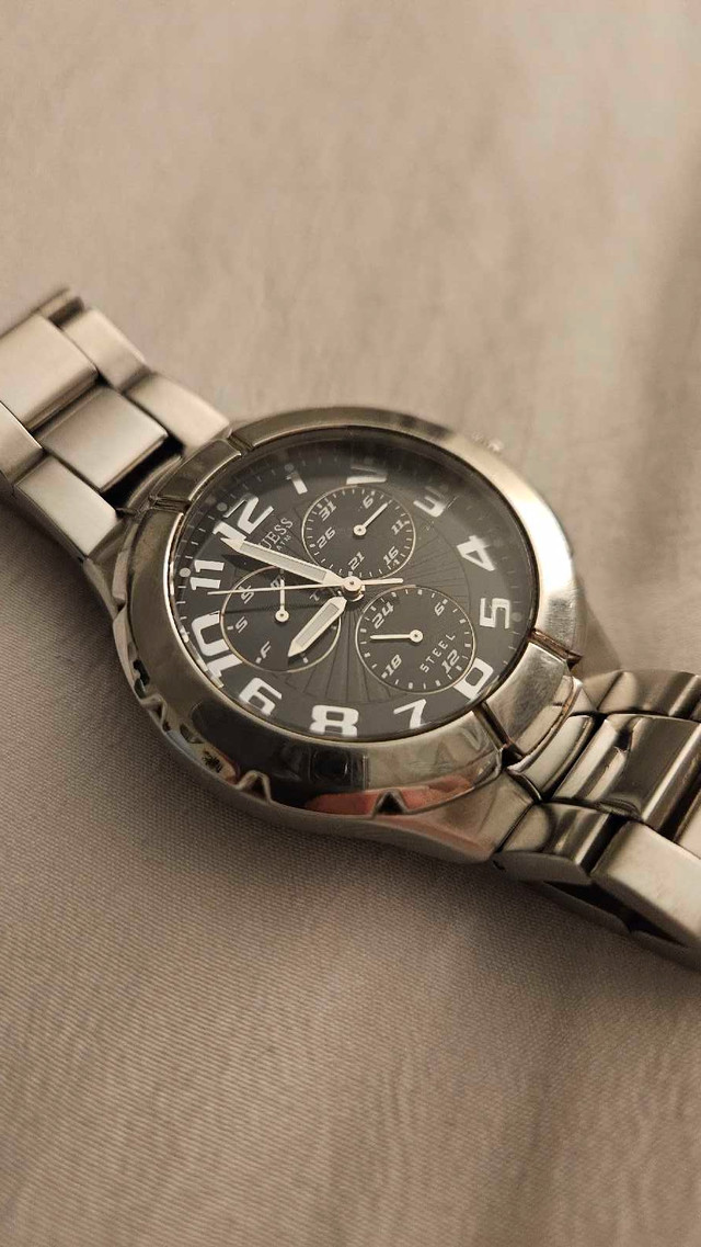 Men's Guess Stainless Steel Watch in Jewellery & Watches in Saskatoon - Image 2