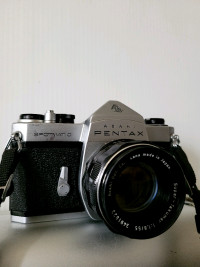 Asahi Pentax Spotmatic SP SLR 35mm Film Camera 55mm F/1. 8 Lens 