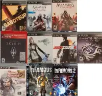PS3 Action Adventure Games (prices in description)