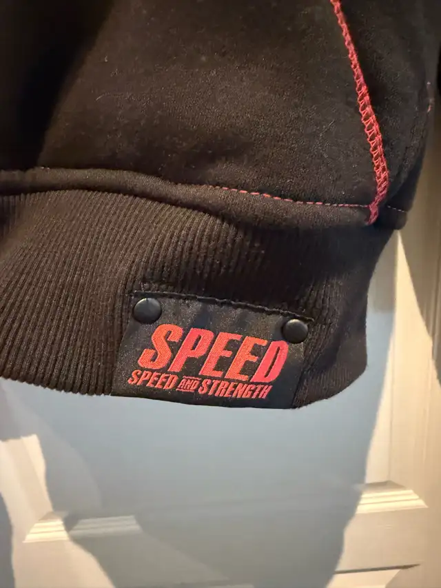 Speed and Strength Run With the Bulls Motorcycle Hoodie in Men's in Hamilton - Image 11