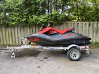 2021 seadoo spark trixx 2up with trailer 