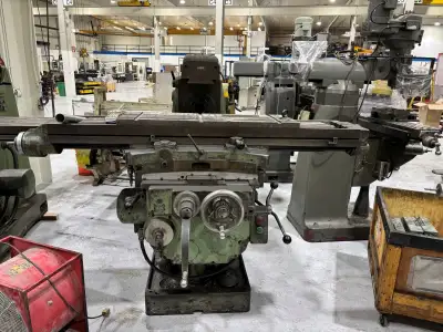 12" x 62" table. - speeds to 1500 RPM, #50 spindle taper