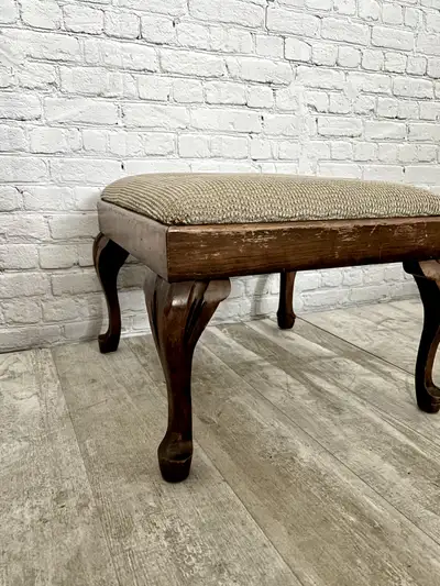cute vintage ottoman/footstool, View more