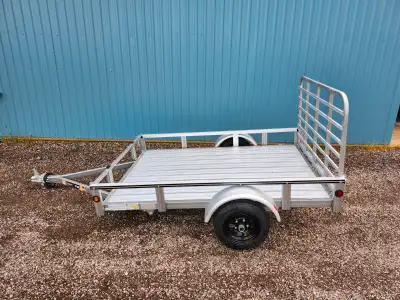 $1799 – Stirling 5' x 7.5' Utility Trailer w/ Landscape Gate – Galvalume Finish, Torsion Suspension...