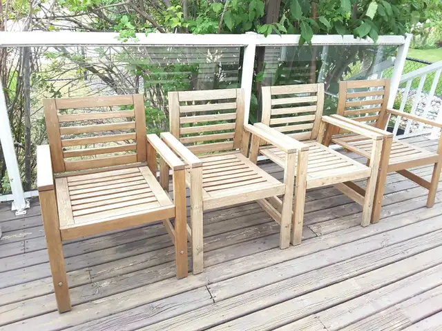Patio outdoor armchair- four set 