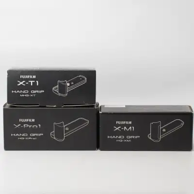 Fujifilm Hand Grips x-t1, x-m1, x-pro1, x-h1 in excellent condition. Price: Please contact Includes...