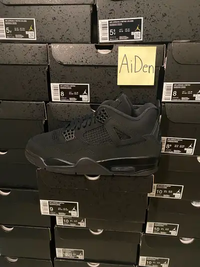 Jordan 4 Black Cat (2025) Size 4.5Y, 5Y & 6Y, View more