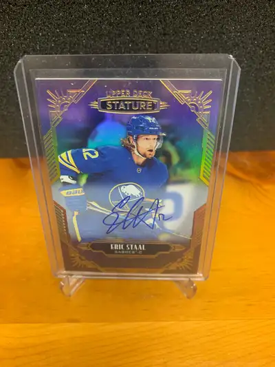 2020-21 UD Stature Auto Eric Staal Sabres #3, View more