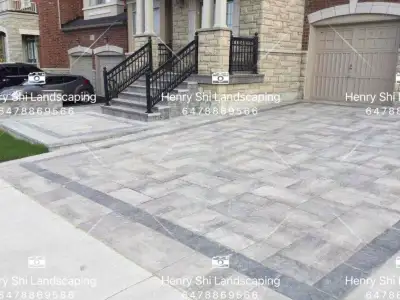 CALL Henry landscaping 6478869566 We do - Retaining Walls ¨ Interlocking Driveways ¨ Interlocking &...