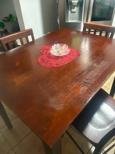 Bar Height Table with 4 chairs, View more