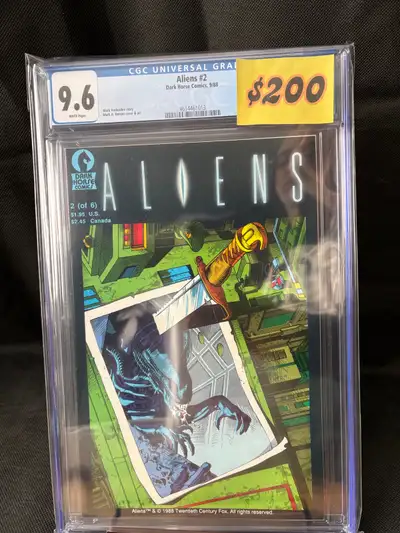 Aliens #2 Comic Book cgc 9.6, View more