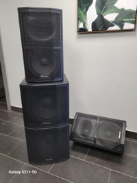 Pioneer Active PA Speakers and Subwoofers for trade