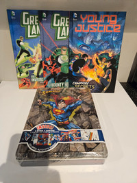 DC Comics books hard cover. Superman tin 